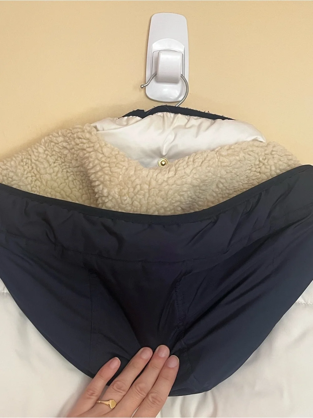 J. Crew Signature Puffer Navy and White size XL
